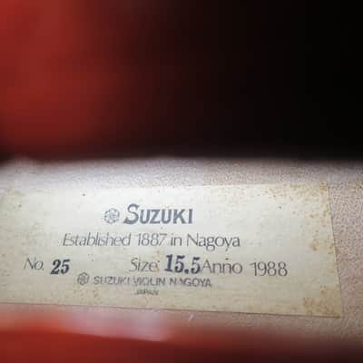 SUZUKI VIOLA No. 25, 15.5" (Intermediate-to-Advanced), Made in Japan - with Case image 3
