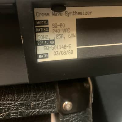 Immagine Ensoniq SQ-80 Cross Wave Synthesizer w/ RAM Cartridges 1988 - Black - 8