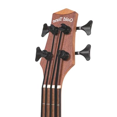 Gold Tone M-Bass/L Mahogany Top 23-Inch Scale 4-String Acoustic-Electric MicroBass w/Gig Bag For Left Handed Players image 5