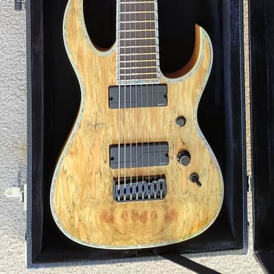 B.C. Rich Shredzilla Extreme 8 String Exotic Electric Guitar, Spalted Maple, New Hard Shell Case image 1