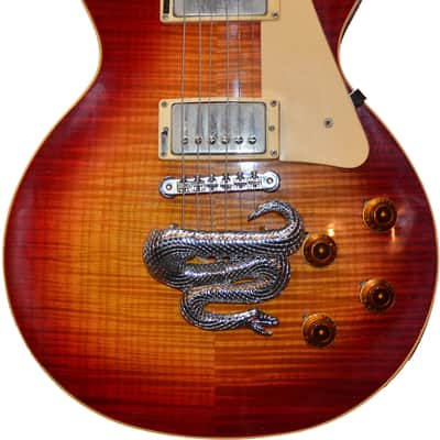 Gibson Tailpiece bridge custom made Snake Chrome image 1