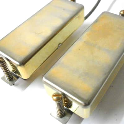 FIREBIRD Aged/Relic GOLD Set 2pcs Vintage Correct Mini Humbucker Gibson Epi Q image 2