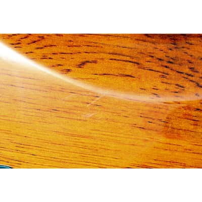 Sterling by Music Man StingRay RAY34 HH Poplar Burl Top Bass Guitar - Regular Amber image 5