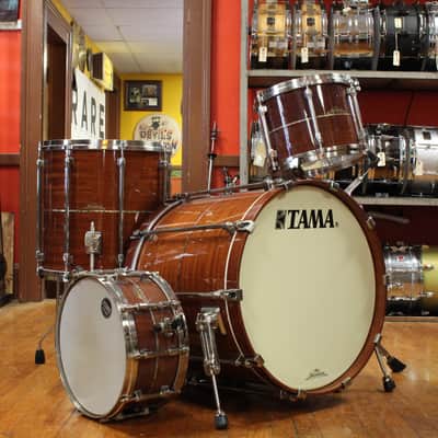 2000s Tama Starclassic Omnitune in Natural Bubinga 18x22 9x12 16x16 6.5x14 image 1