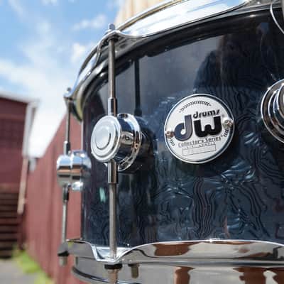 DW USA Collectors Series - Ebony Chaos FP - 6.5 x 14" Pure Maple SSC Shell With Ring's Snare Drum image 1