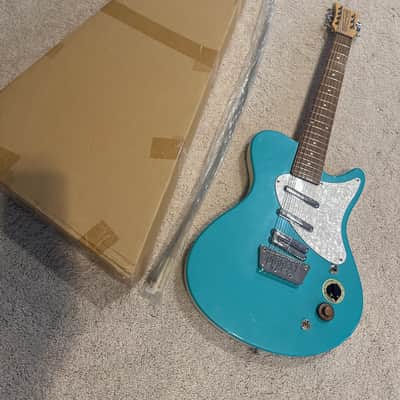 Danelectro Mod 7 (7-String) Early 2000s - Aqua Pearl image 21
