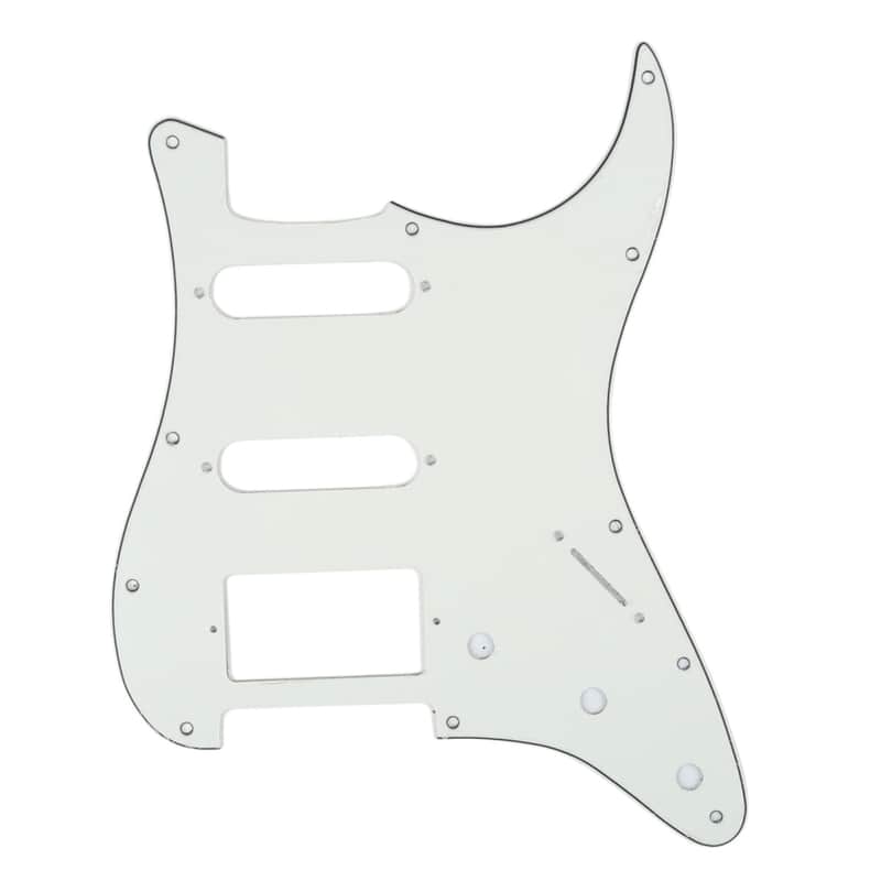 Brio HSS 11 Hole Strat® Pickguard for Fender US/Mex Made Standard Stratocaster Modern Style Parchment image 1