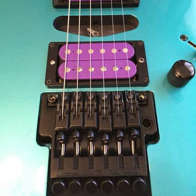 RARE mij Japan LIGHT TEAL Ibanez RG570 RG 570 Electric Guitar LO-Pro Edge usa Dimarzio Air Norton Tone Zone Pickups RG550 NICE! image 4
