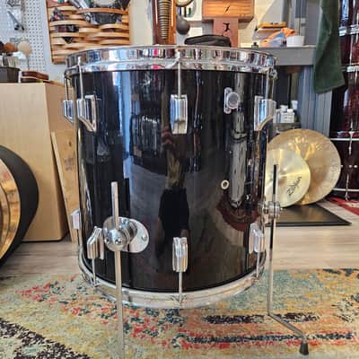 Rogers 16x16" Floor Tom 3-ply Cleveland Tag - Black image 8