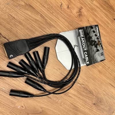 D'Addario PW-XLRMB-01 Planet Waves 8-Channel Modular Snake XLR Male Breakout Cable 2008 - 2020 - Black image 1