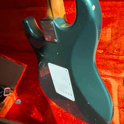 Fender Custom Shop Limited Edition NAMM '55 Stratocaster Journeyman Relic 2017 - Faded Aged Sherwood Metallic image 7