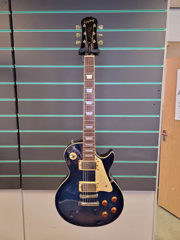 Epiphone Les Paul Standard Trans Blue 1998 Electric Guitar | Reverb