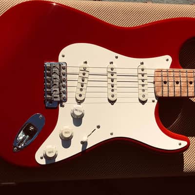 1997 Fender Custom Shop 1958 Stratocaster Dakota Red figured Birdseye neck image 2