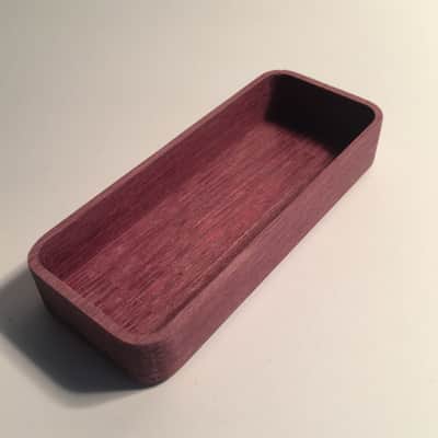 Guilford Purpleheart P-90 Pickup Cover - No Pole Piece Holes - 1 Cover Natural Wood image 3