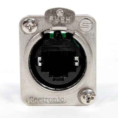 6 Seetronic SE8FDP Tactical Ethernet Pass-Through Panel Mount Connectors RJ45 image 3