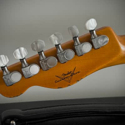Fender Custom Shop 1964 HS Tele Heavy Relic Grafitti Yellow, Aus Erstbesitz! Custom Color, SD Neck Humbucker uvm. 2021 - Grafitti Yellow Relic image 10