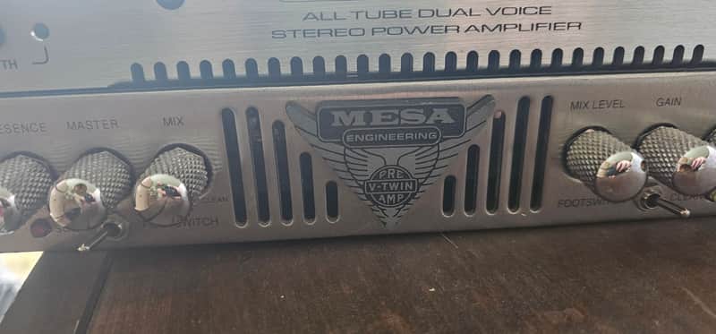 Mesa Boogie V-Twin Rack Unit 1990s - Chrome image 1