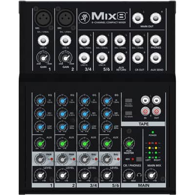 Mackie Mix8 8-Channel Compact Mixer image 1