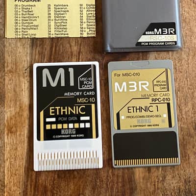 Korg M3R Soundcard Ethnic RSC-10S with MSC-10, RPC-010