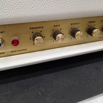 Ceriatone JTM45 Mk II Marshall Clone Guitar Amp Head - White W/ Road Case (C016-30) image 3