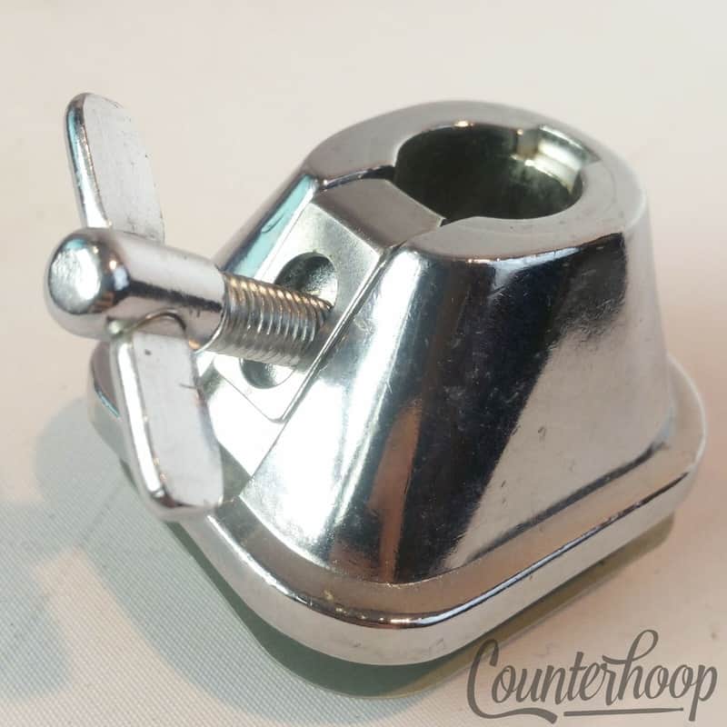 *Pearl Bass Drum Spur/Leg Receiver Mount Japan Vintage 80s Chrome* image 1