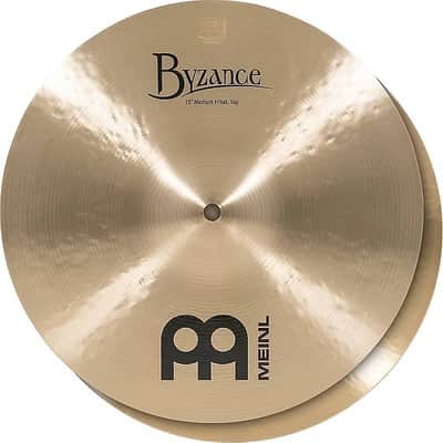 Meinl Traditional B13MH 13" Medium Hihat, pair (w/ Video Demo) image 1