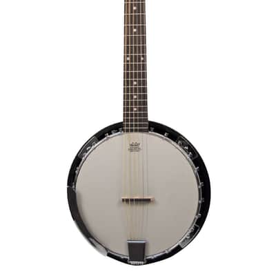 Danville BJ-006 6-String Guitar Banjo – Resonator Banjitar w/ Geared Tuners and Stadium RD-13 Bag image 2
