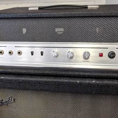 Lafayette/Univox 1235 6L6 25w 1x15” Guitar/Bass Piggyback Head & Cab Amplifier, 8 Ohm image 2