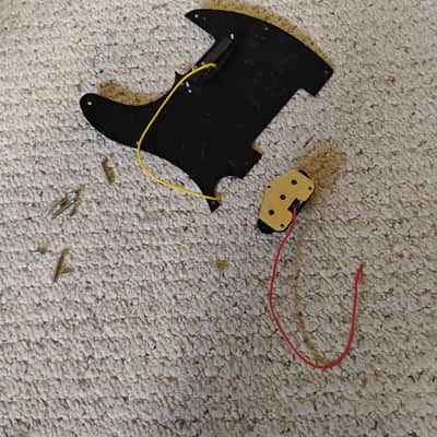 Loaded Telecaster Pickguard with bridge and both pickups parts for luthier project image 6