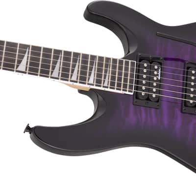 Jackson JS32Q Dinky Arch Top Transparent Purpleburst Electric Guitar image 5