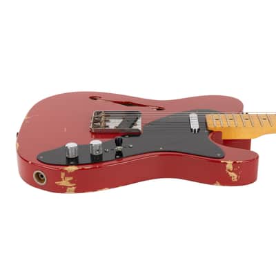 Used Fender Custom Shop Thinline Telecaster Tele Relic Dakota Red 2009 image 3