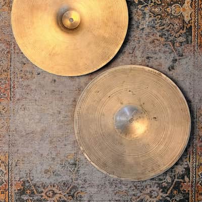 THIN TOP Vintage Zildjian New Beat 14” Hihats ONLY 840 g Over 1253 g Light Dry Complex Amazing image 2