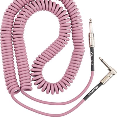 Fender Contour Series Coil Instrument Cables | 30ft | Burgundy Mist image 1