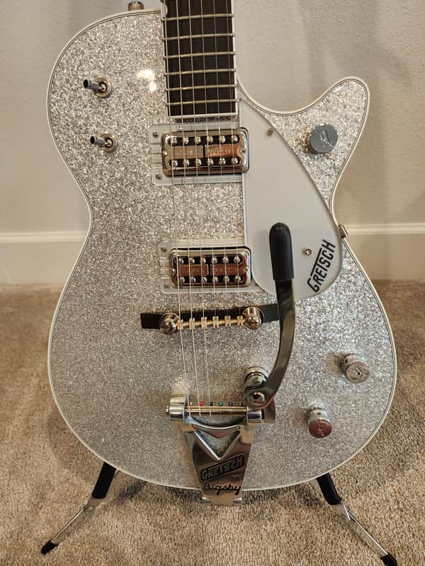 Gretsch G6129T Silver Sparkle Jet guitar image 1