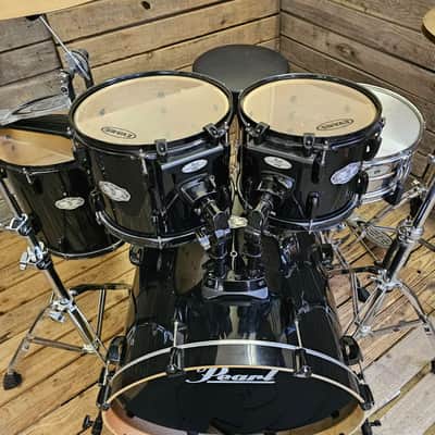 Drum Kit Pearl Vision Birch Complete Black USED! RKVB100626 image 2