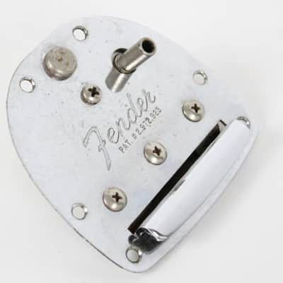 1959 Vintage Fender Jazzmaster Jaguar Tremolo Vibrato Tailpiece w/Original Arm & Screws 1950s Pre-CBS USA image 3