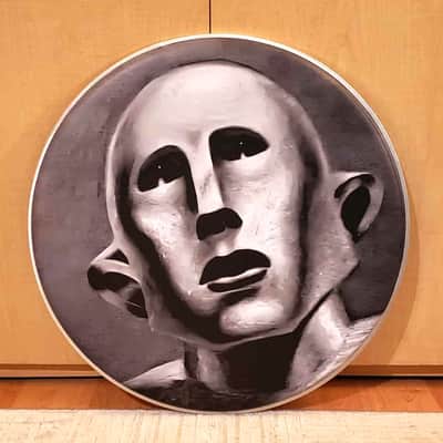 Queen, Roger Taylor, News of the World, 22" Frank the Robot Bass Drumhead image 4