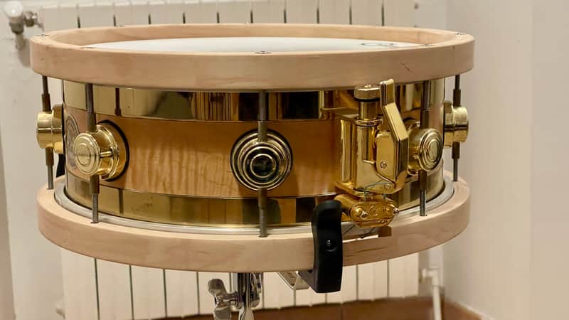 DW Snare drum Edge 13"x5,5" 1998 - Gold image 1