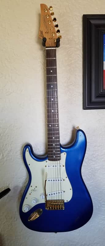 (Formally Legacy) Now Sugarcaster 2017 Colbert Blue (13 way harness, push/pull tone knobs, Lefty) image 1