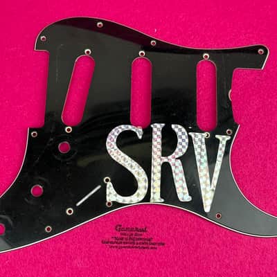 GVT Aged SRV "Number One" Pickguard for Stratocaster® – LTD No.1 B/W/B 3-Ply (1963–69 Style) image 5