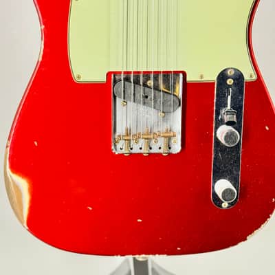 Fender USA Custom Shop 1963 Telecaster Relic'd Candy Apple Red Serial#: CZ589852 image 15