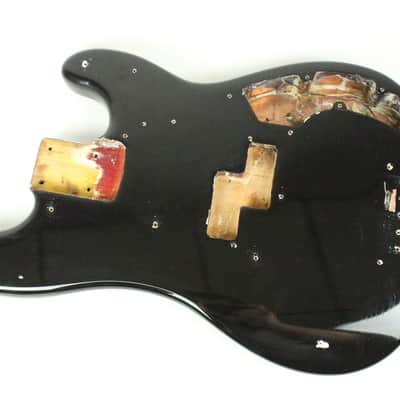 1966 Fender Precision Bass Body Black Re-Fin 1960's Vintage PBass image 9