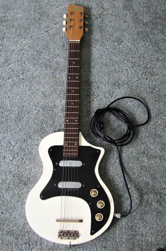 Super Rare Vox Shadow "LG50" style Shadow Guitar in White w/ HSC image 1