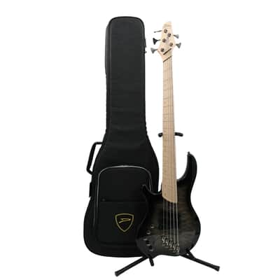 Dingwall Left-Handed Combustion 3X 5-String Multi-Scale Bass - 3-Pickup Quilt Top 2-Tone Blackburst w/Maple Fretboard image 8