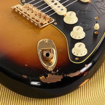 Fender Custom Shop  Stevie Ray Vaughan Signature Stratocaster Relic 3-Tone Sunburst image 12