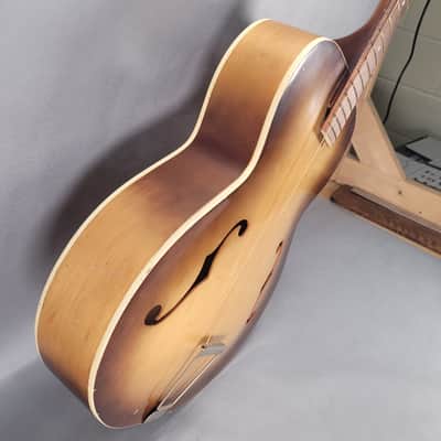 Silvertone Archtop Acoustic Guitar 1960s - Sunburst image 6