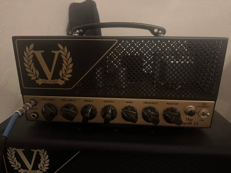 Victory Amps Sheriff 22 Compact Series 2-Channel 22-Watt Guitar Amp Head 2010s - Black/Gold image 1