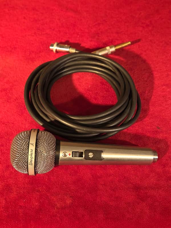 Vintage 1970s Shure 585SB Unisphere A Dynamic Cardioid Microphone Chrome w/ Two Prong Cable image 1