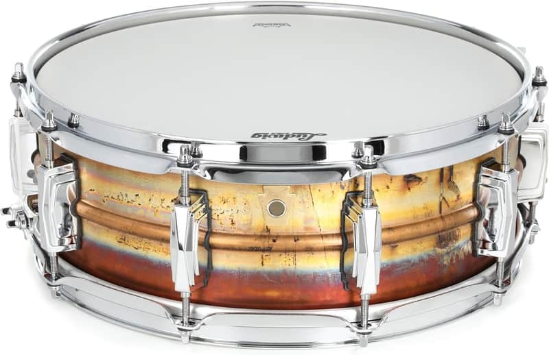 Ludwig Raw Bronze Snare Drum with Imperial Lugs, 5 x 14" - Raw Patina (LB550R) image 1
