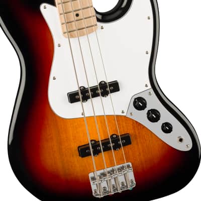 Fender Squier Affinity Series™ Jazz Bass®, White Pickguard, 3-Color Sunburst image 6